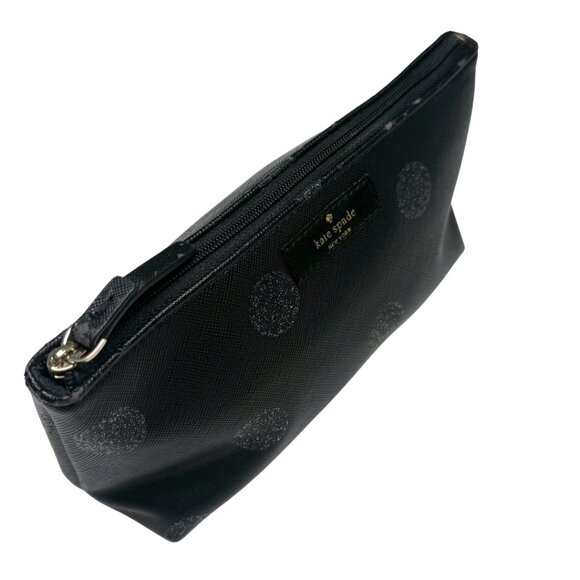 Kate Spade Little Shiloh Haven Lane Black Glitter Dot Cosmetic Pouch – GUC - Picture 5 of 8